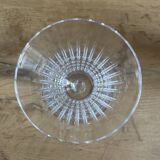 Set of six Bayel crystal stemmed glasses