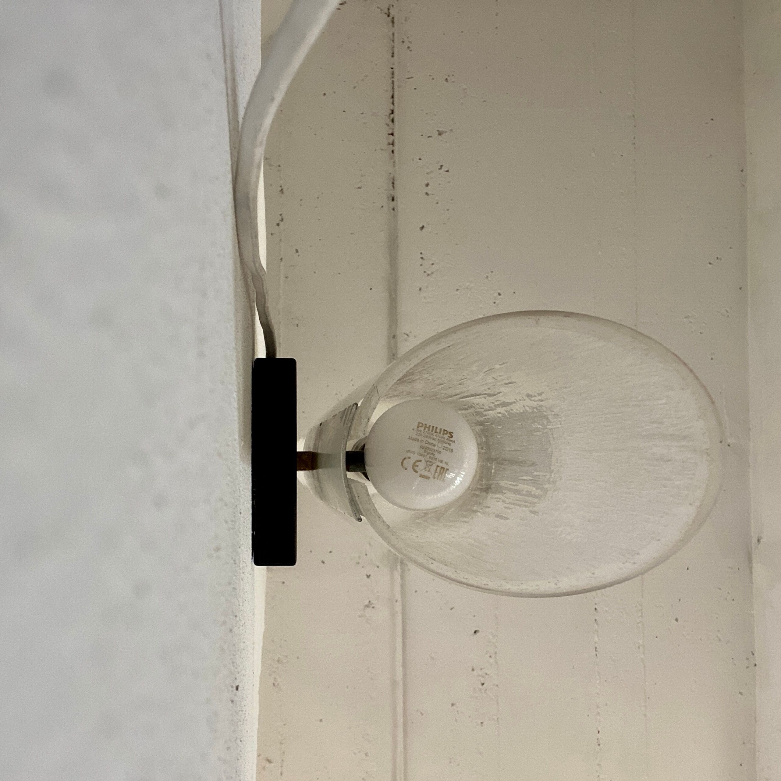 Cylindrical wall lamp from Murano 1960