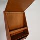 Scandinavian teak wall mirror with storage compartment, 1960s
