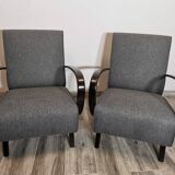 Armchairs by Jindrich Halabala, 1940s, Set of 2
