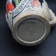 West Germany beer stein mug with lid vintage marzi remy, middle century modern mcm drinkware