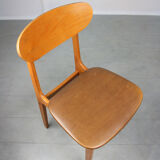 Vintage Italian Leatherette Dining Chairs, set of 3