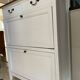 Restored wooden shoe cabinet