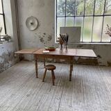 Walnut farmhouse table + extensions