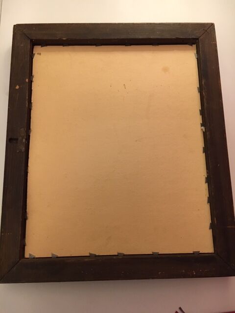 Old gilded wood mirror 48 x 40 cm early 20th century