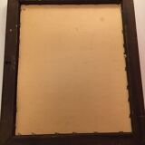 Old gilded wood mirror 48 x 40 cm early 20th century