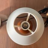 Pair of solid wood ball lamps