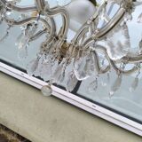 10-branch glass tassel chandelier