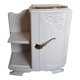 Art Deco bedside table top red marble