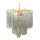 Lustre en verre de murano transparent « tronchi » d50