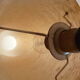 Lamp vintage of 50 years in resin