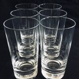 Set of 6 Baccarat crystal orangeade glasses