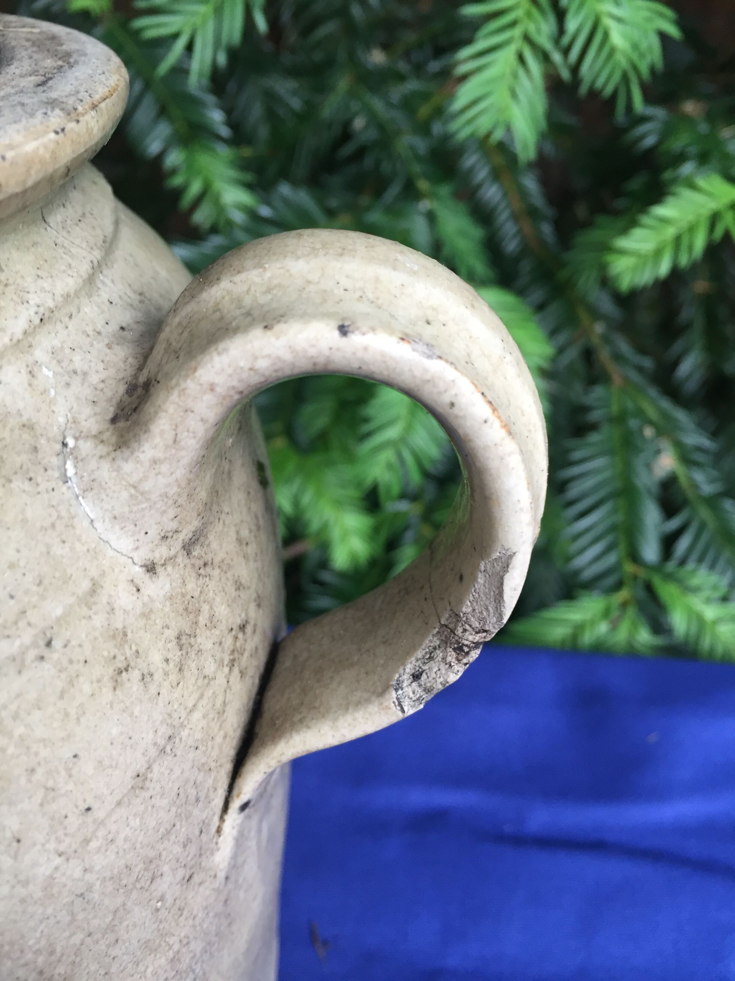 Glazed terracotta pot