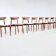Harry Ostergaard set of eight dining chairs teak Randers 1960