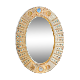 Miroir céramique année 50