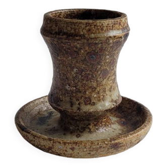 Pyrite stoneware candle holder