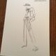 Christian Dior, illustration de mode de presse collection printemps - été 1978