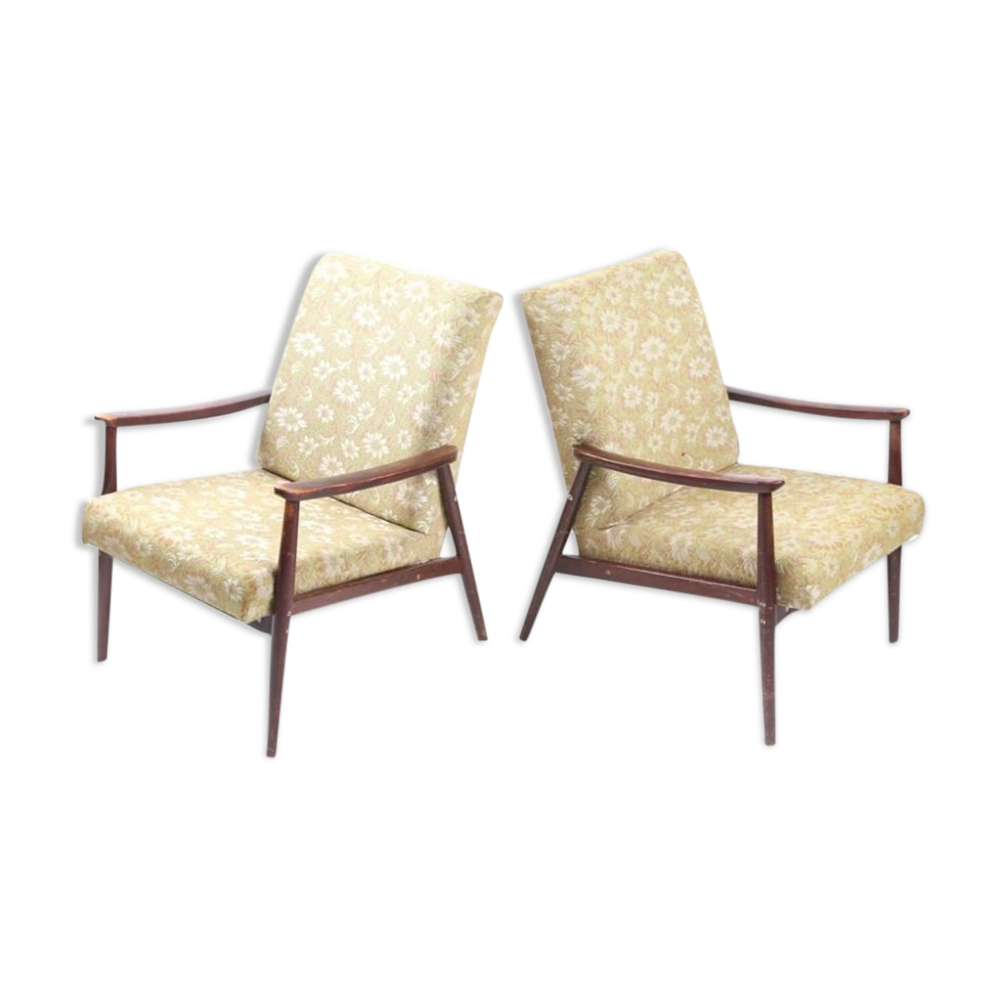 Flowers vintage 1970 Czech Republic s chairs