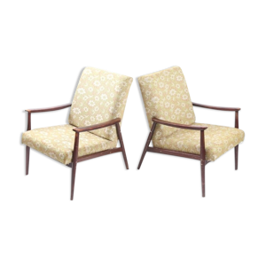 Fauteuils à fleurs vintage