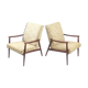 Fauteuils à fleurs vintage République tchèque 1970s