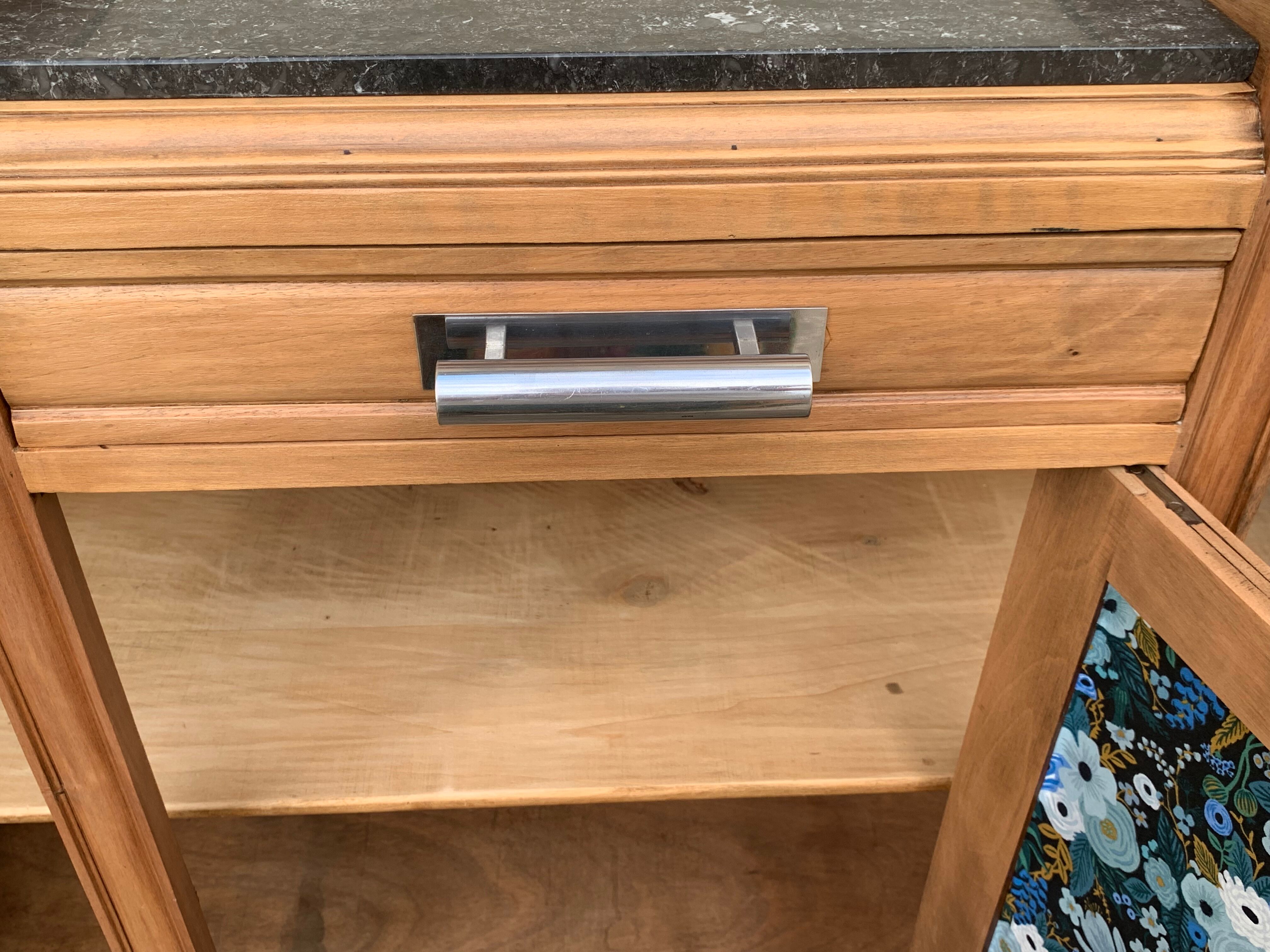 Parisian art deco buffet walnut brut massive 1920