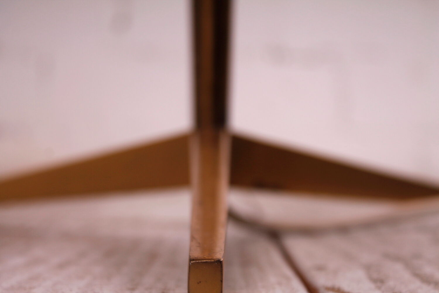 Brass and Cherry Floor Lamp, 1950s