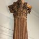 Carved oak column, fluted shaft and Corinthian capital, 18th century