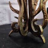 Brutalist Bronze Sculpture Candle Holder or Vase by Heinz Goll