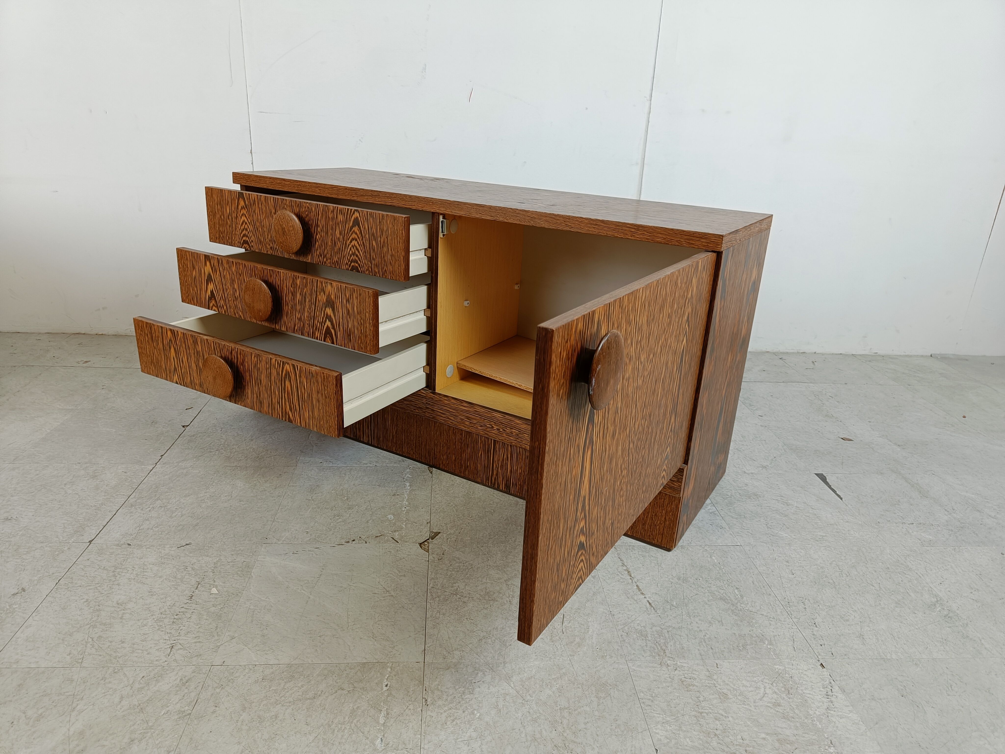 Set of brutalist cabinets, 1970s