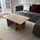 New travertine coffee table