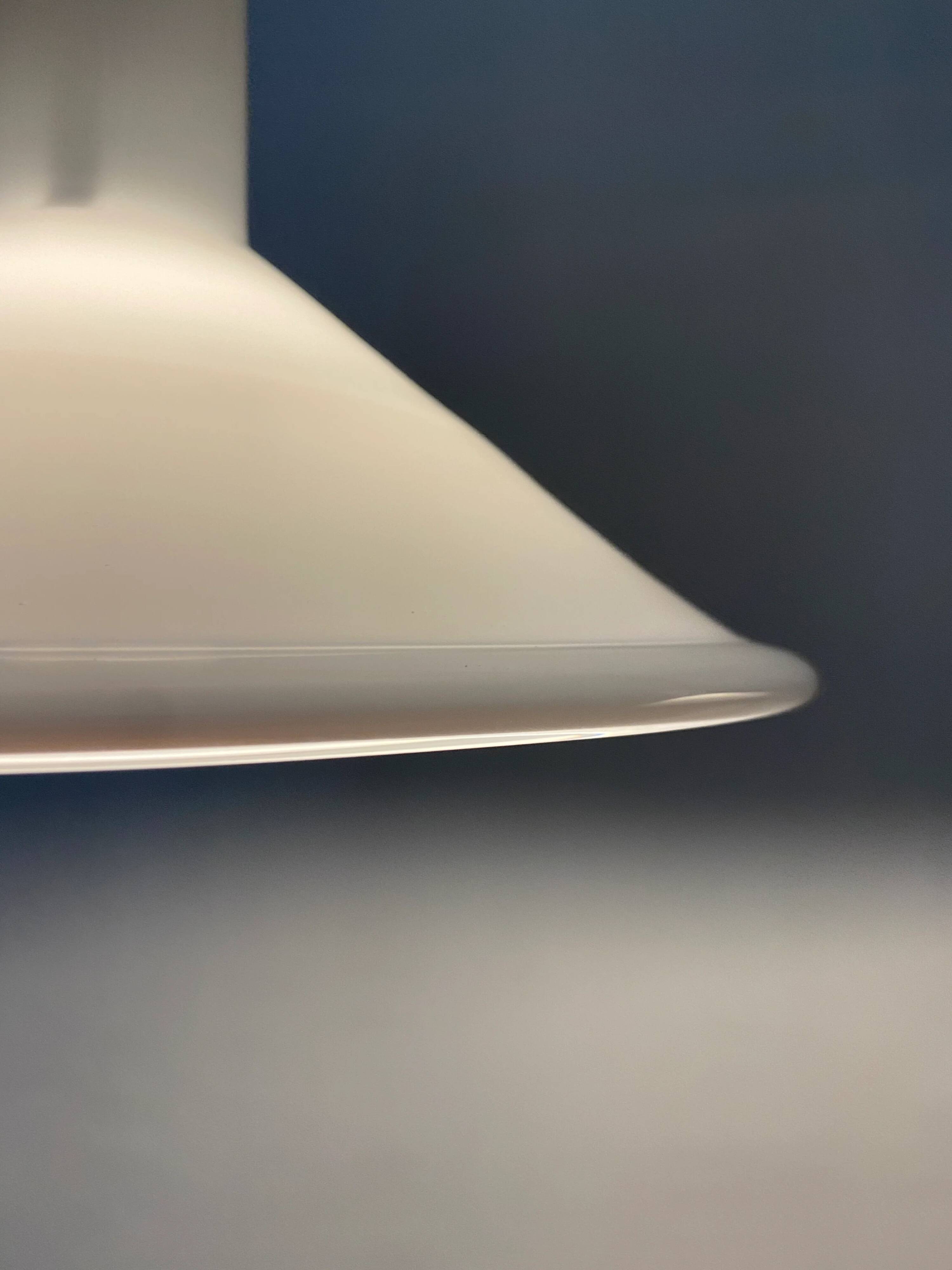 Pair of Danish pendants model P & T by Michael Bang for Holmegaard 1972
