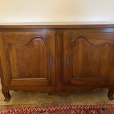 Louis xv style regional sideboard in solid walnut