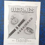 A paper jewelry Hermès watch advertisement