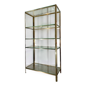 Étagère en laiton des