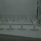 4 verres à vin  ou eau en cristal gravé