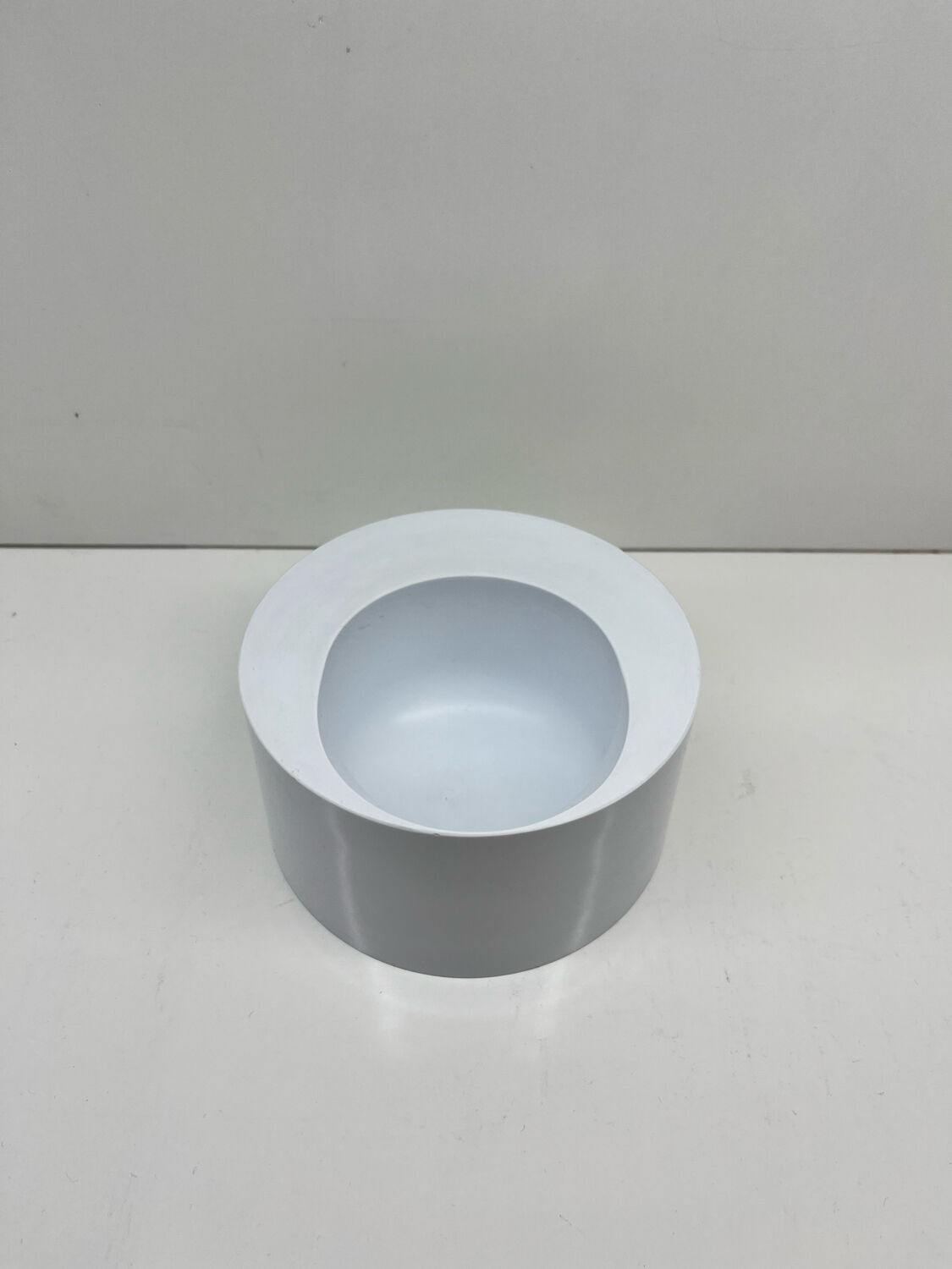 Enzo Mari ashtray Borneo - Danese Milano - White melamine - Design