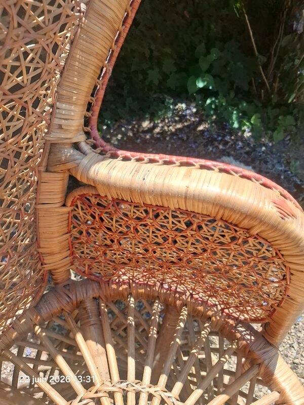 Fauteuil rotin style Emmanuelle