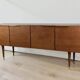 Vintage teak and brass enfilade - 1970s