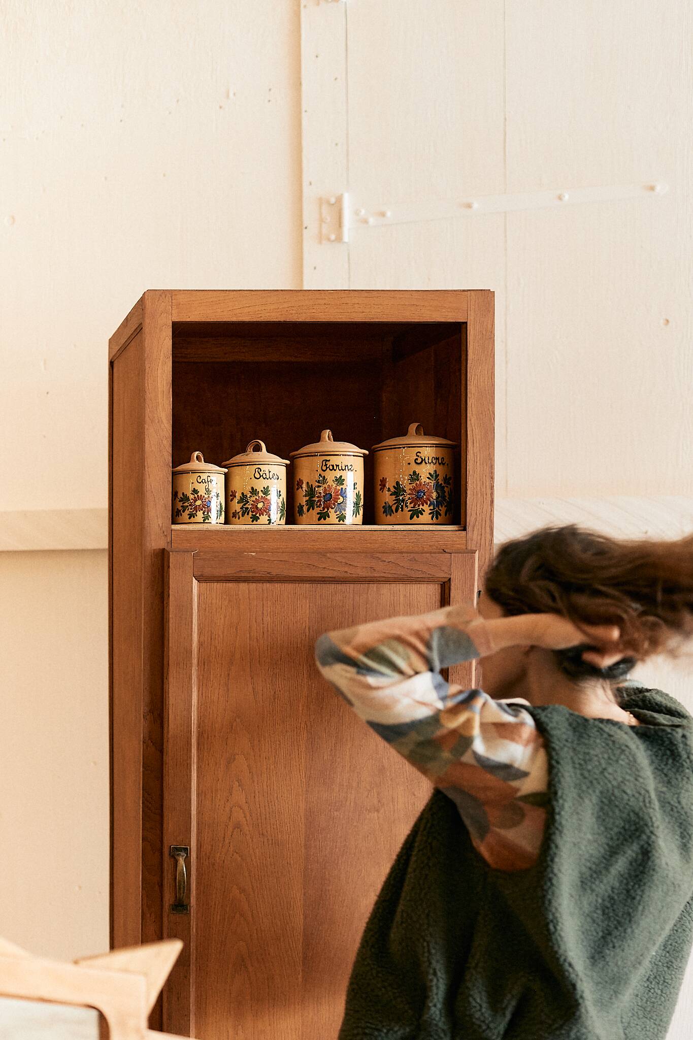 Vintage wooden column