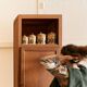Colonne bois vintage