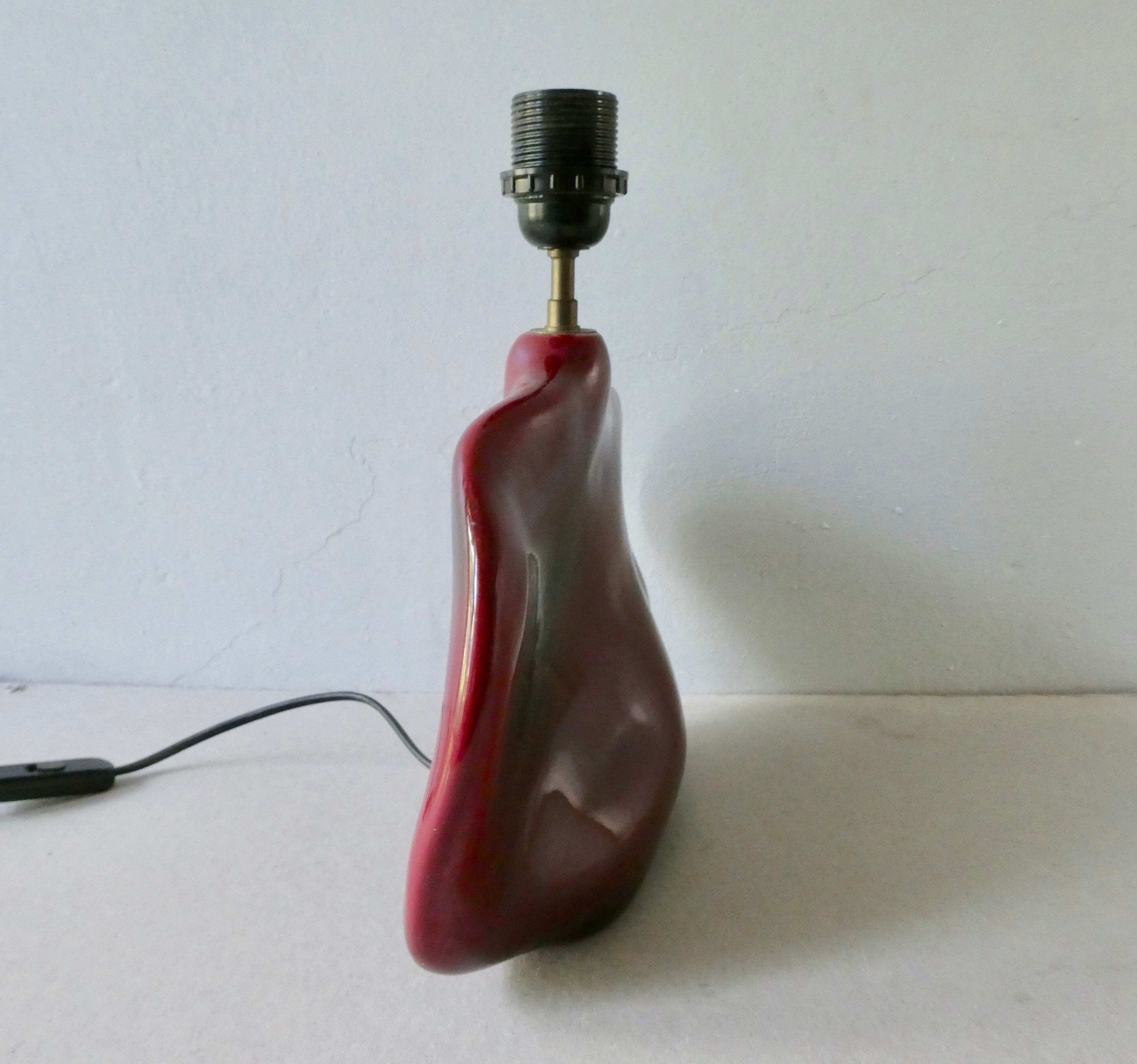Ceramic lamp shape lens, Idlas, 70s