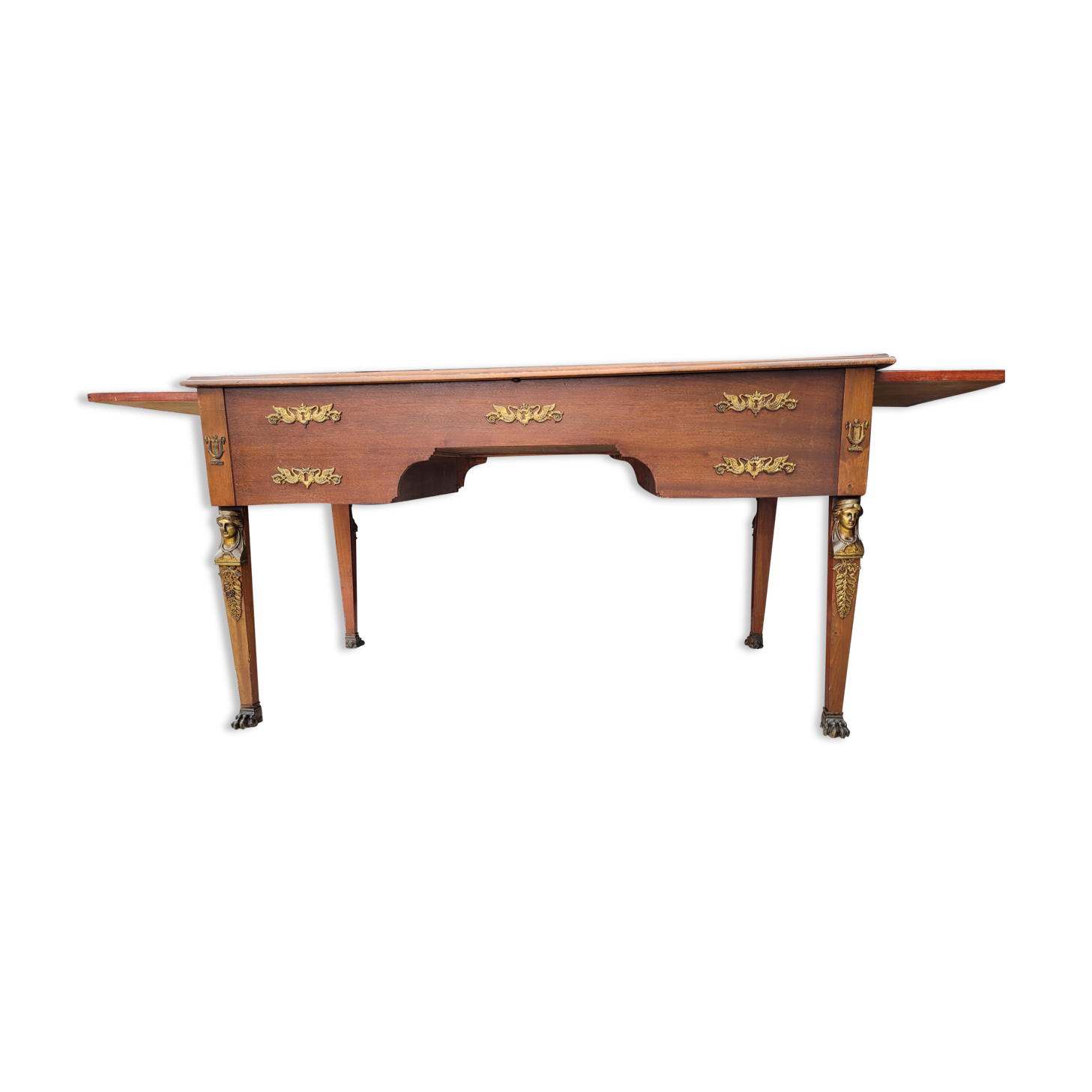 Henry II style two-body desk
