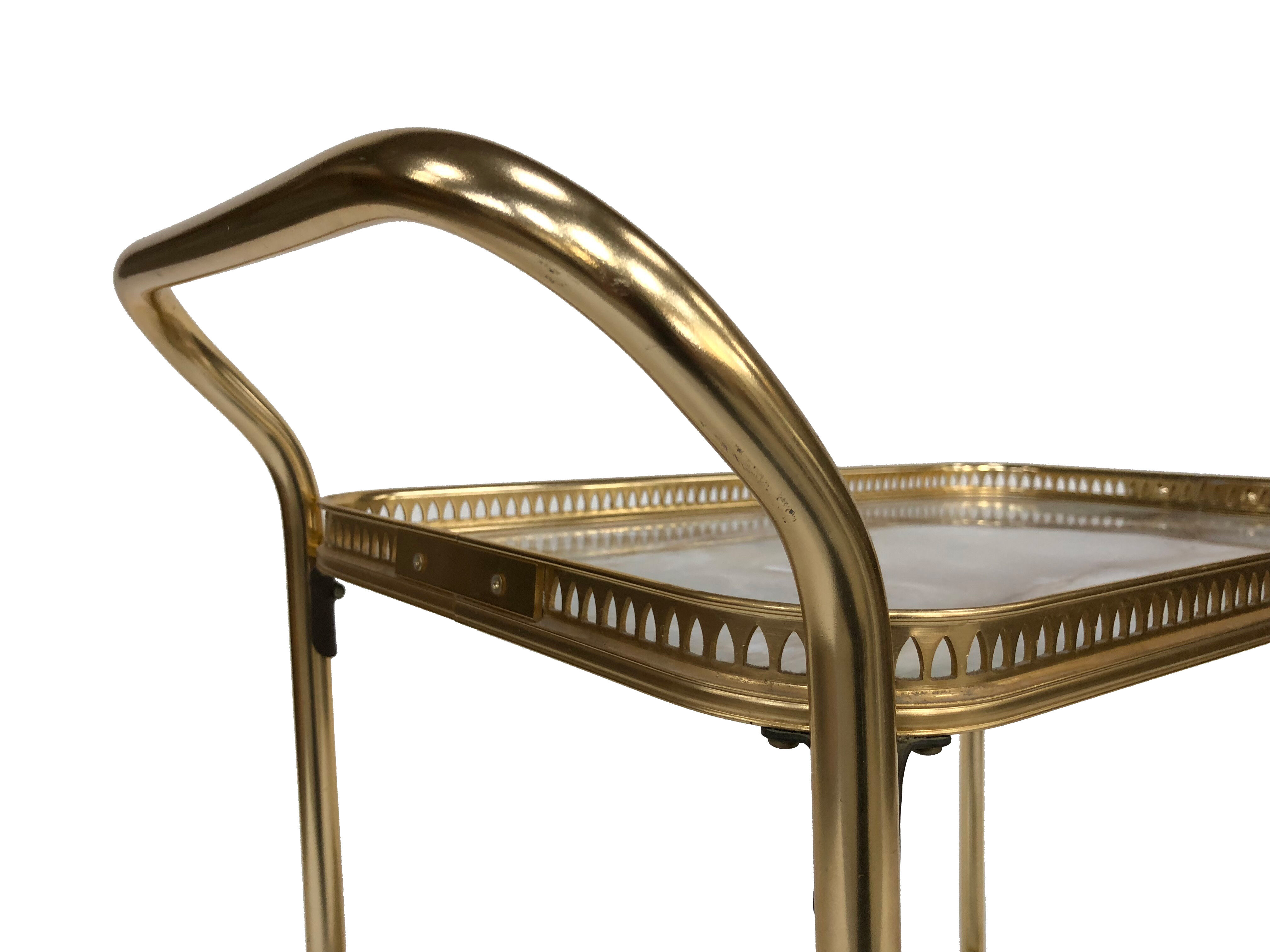 Brass Regency style serving table