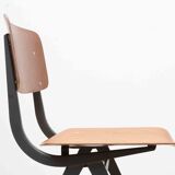 Vintage chair 60s, folded metal structure