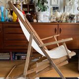 Transat de plage chilienne en bois et coton