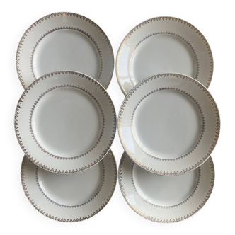 Golden dinner plates