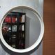 Miroir rond Blanc italien des années 70 par Collezione SALC