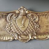 Purse style Rocaille/Napoleon III in aged gold patina brass