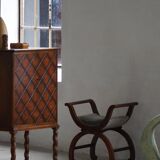 Swedish Grace, Geometric Oak Armoire, Thysells Furniture, Art Deco, 1940s