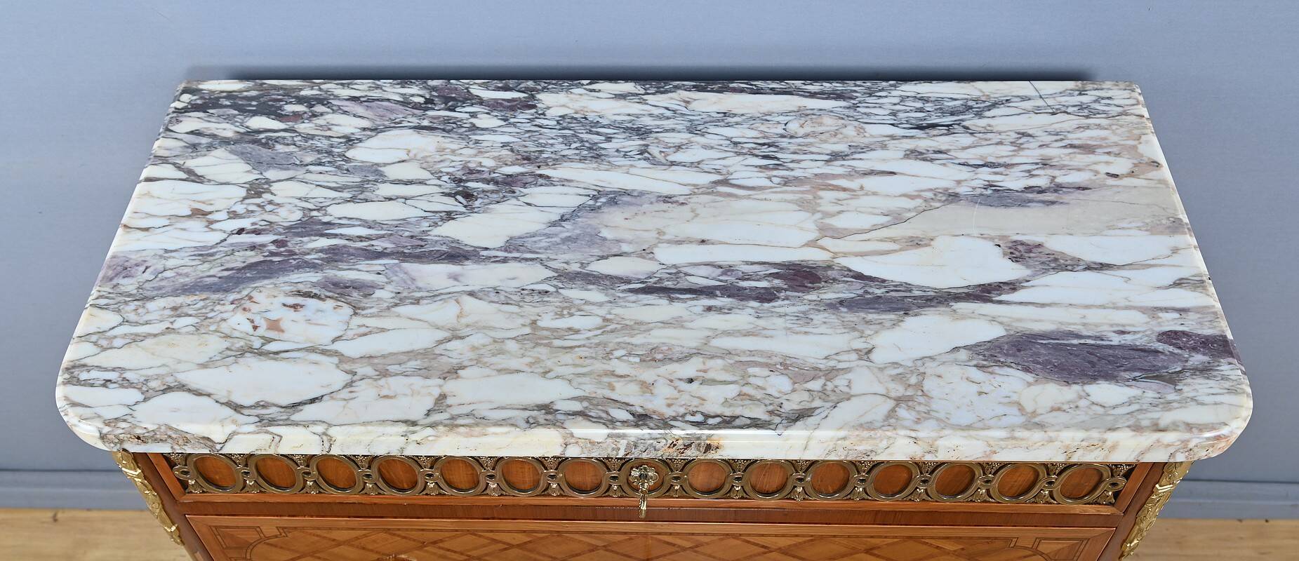 Marquetry commode, Louis XV-Louis XVI Transition style – Early